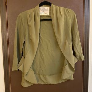 Olive green cardigan